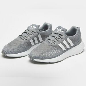 Adidas Swift Run 22 Men's Shoes Grey Three-Cloud White-Grey Four GZ3495 Size 10